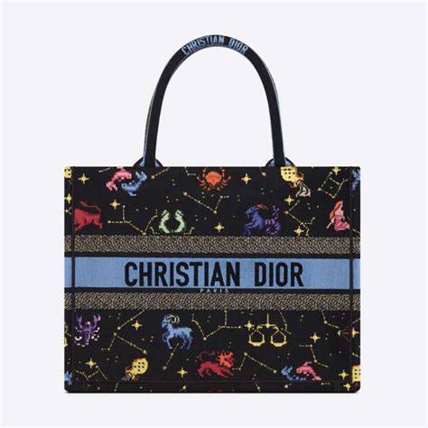 dior astrological bag price|Medium Dior Book Tote Black Multicolo.